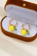 Lemon Leaf Daisy Charms Hoop Earrings | 80E62671