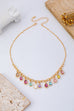 Multicolor Teardrop Crystal Charm Necklace | 80N93407