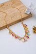 Multicolor Teardrop Crystal Charm Necklace | 80N93407