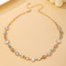 Multi Gemstone Opal Crystal Link Necklace | 80N93406