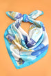 Floral Flower Silk Finish Bandana Scarf | 40SC730