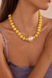 Pearl Pendant Resin Beaded Necklaces | 40NK9751