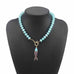 Stainless Steel Tarnish Free Fish Beaded Necklaces| 40NK9752