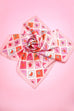 Postal Stamp Lobster Flower Silk Finish Scarf | 40SC731