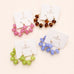 Boho Resin Beaded Hoop Earrings | 40E531