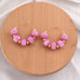 Boho Resin Beaded Hoop Earrings | 40E531