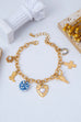 Western Multi Boot Cross Heart Charm Bracelet | 80B1865