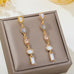 Multi Shape Gemstone Linear Drop Earrings | 80E62689