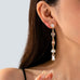 Multi Shape Gemstone Linear Drop Earrings | 80E62689
