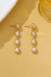 Organic Baroque Pearl Linear Drop Earrings | 80E62691