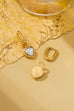 Crystal Heart Charm Drop Huggie Hoop Earrings | 80E62707