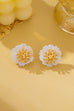Layered Cherry Blossom Stud Earrings | 80E62722