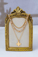 Multi-Layered Cross Pendant Necklace | 80N93429