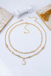 Vintage Pastel Layered Crystal Pendant Necklace Set | 80N93430