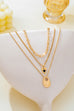 Multi-Layered Heart & Organic Drop Toggle Necklace| 80N93436