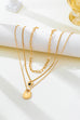 Multi-Layered Heart & Organic Drop Toggle Necklace| 80N93436