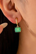 Crystal Emerald-Cut Huggie Hoop Earring | 80E62706