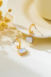 Crystal Emerald-Cut Huggie Hoop Earring | 80E62706