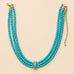 Bohemian Multi Strand Turquoise Bead Necklace | 40NK9759