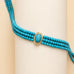 Bohemian Multi Strand Turquoise Bead Necklace | 40NK9759
