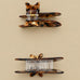 Tortoiseshell Reclining Cat Hair Claw Clip | 40H1221