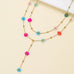 18K STAINLESS STEEL LAYERED Y NECKLACE SET | 40NK9760