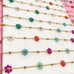 18K STAINLESS STEEL LAYERED Y NECKLACE SET | 40NK9760