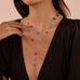 18K STAINLESS STEEL LAYERED Y NECKLACE SET | 40NK9760
