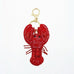 Beaded Fish Seashell Lobster Keychains | 40KC186