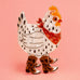 Western Chicken on Cowboy Boot Hair Claw Clip | 40H1162
