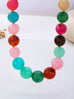 Vintage-Inspired Multi Marbled Resin Necklace | 80N93441