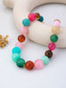 Vintage-Inspired Multi Marbled Resin Necklace | 80N93441