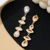 Shimmering Crystal Linear Earrings | 80E62748