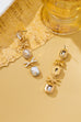 Emerald-Cut Crystal Bow Drop Earrings | 80E62747
