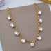Emerald-Cut Crystal Chain Necklace | 80N93470