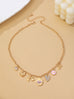 Romantic Flower Rhinestone Heart Bow Charm Necklace | 80N93479