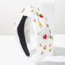Alphabet Rhinestone Embellished Knotted Headband | 40HB207