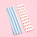 Stripe Heart Printed Yoga Headband 2-pc Set| 40HWP601-Pack 2