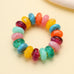 Chunky Resin Rondelle Beaded Stretch Bracelet | 40B5287