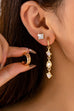 White Opal Crystal Huggie Earring Trio Set | 80E62868
