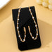 Crystal Stud Double Piercing Drop Earrings | 80E62939