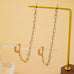 Crystal Stud Double Piercing Drop Earrings | 80E62939