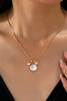 Baroque Pearl Coin Opal Necklace | 80N93559