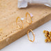 Milky Pink Opal Baguette Teardrop 3-piece Ring Set | 80R301