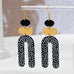 Polka Dot Arch Statement Drop Earrings | 80E63312