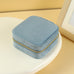 VELVET JEWELRY ORGANIZER TRAVEL BOX CASE | 40P642