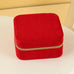 VELVET JEWELRY ORGANIZER TRAVEL BOX CASE | 40P642