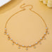 Sparkling Opal & Crystal Fringe Necklace | 80N93580