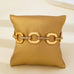 Crystal Glass Pave Bar Link Chain Toggle Bracelet | 80B1890