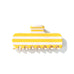 RETRO STRIPED RECTANGULAR HAIR CLAW CLIP | 40H1188